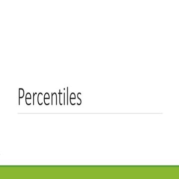 Lesson 2   percentiles