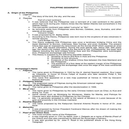 Lesson 2  philippine geography