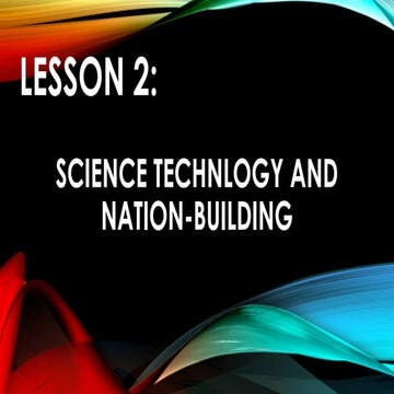 SCIENCE TECHNOLOGYAND NATION-BUILDING.PP