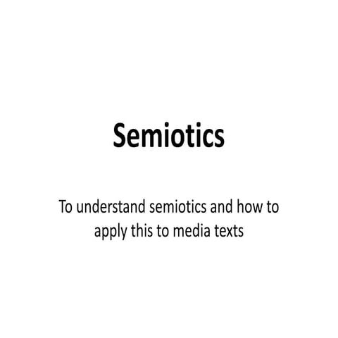 Semiotics