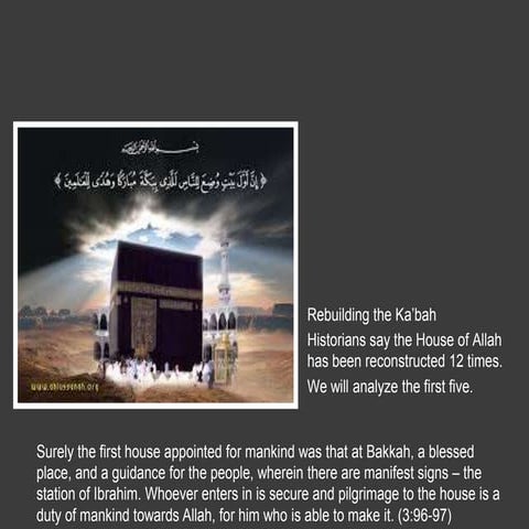 Lesson 20 - Rebuilding of the Ka'bah