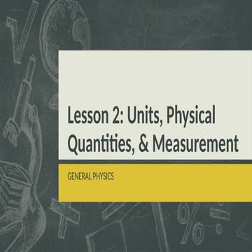 LESSON 4.1 appropriate units for small and large quantity | PPTX