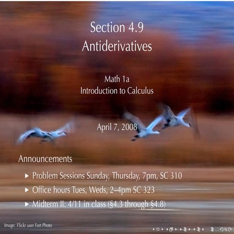 Lesson 24: Antiderivatives