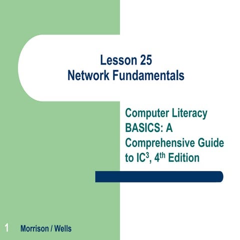Computer Literacy Lesson 25 | PPTX
