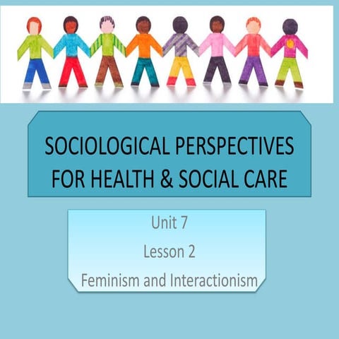 Lesson 2 -  feminism and interactionalism