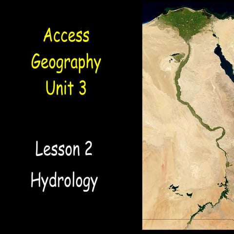 Lesson 2 hydrology