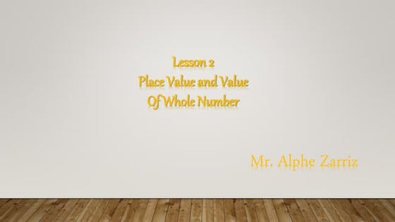 Lesson 2 math 4 alternative