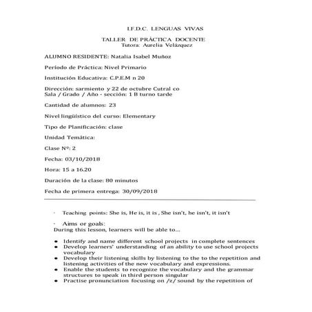 Lesson 2  primary level  passed