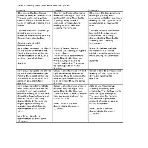 Lesson1 rubric | PDF