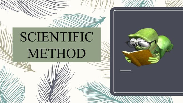 Lesson 2 scientific method