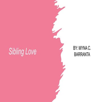 Lesson 2 sibling love (short story)