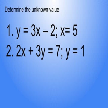 solving system of linear equation in two variables using substitution ...