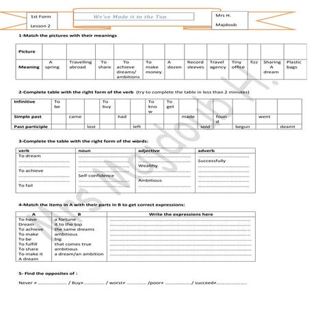 Lesson 2 we've made to the top