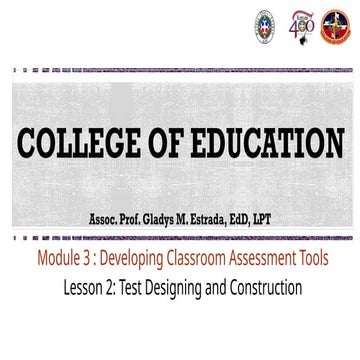 Test construction | PPTX