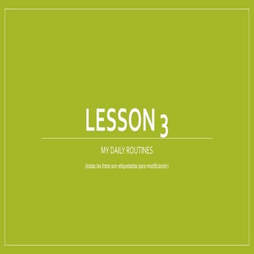 Lesson 3 | PPT