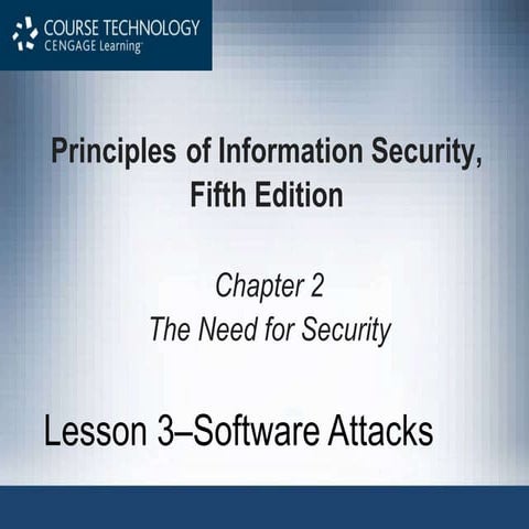Information Assurance And Security - Chapter 2 - Lesson 3