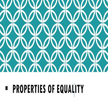 Properties of Equality; Reflexive, Symmetric, Transitive, Addition, Subtracti...