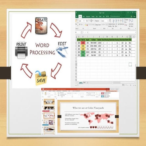 The different word processing tool application