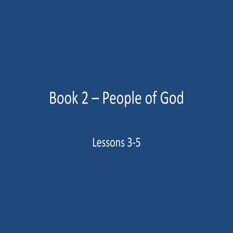 Book 2 - Lessons 3-5