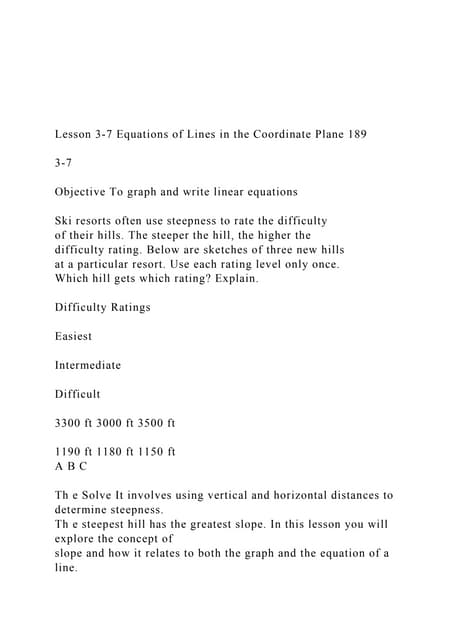 Lesson 3-7 Equations of Lines in the Coordinate Plane 189.docx