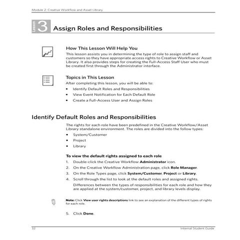 Lesson 3 - Insite Creative Workflow   Roles And Responsibilities