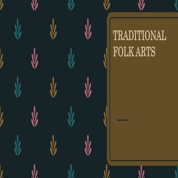 Traditional Folk Arts in the Philippines