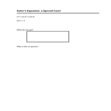 Lesson 3b euler’s equation