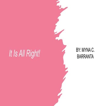 Lesson 3 it is all right! (shor story)