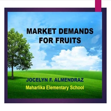 LESSON 3      MARKET DEMANDS FOR FRUITS.pptx
