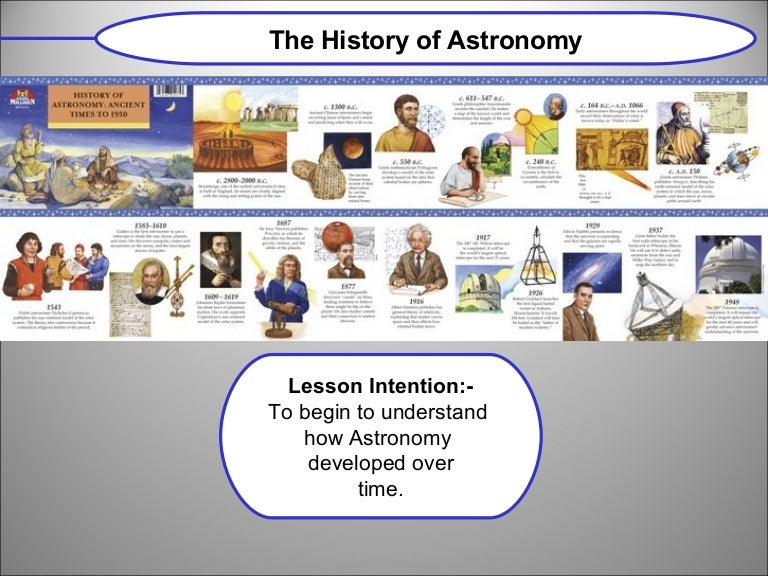 The History of Astronomy