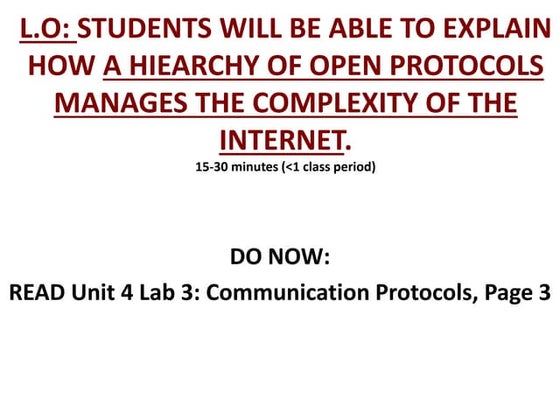 Internet protocols | PPTX