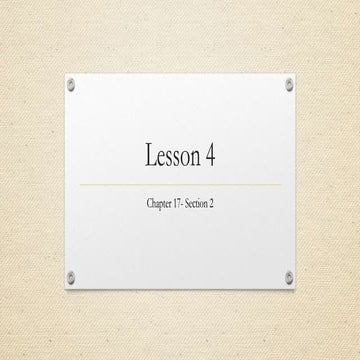 Lesson 4 | PPT