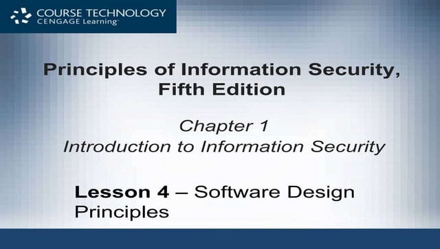 Information Assurance And Security - Chapter 1 - Lesson 4