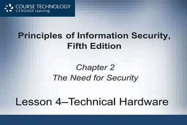 Information Assurance And Security - Chapter 2 - Lesson 4