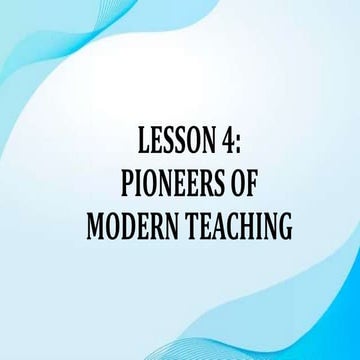 the LESSON 4. in foundation of education