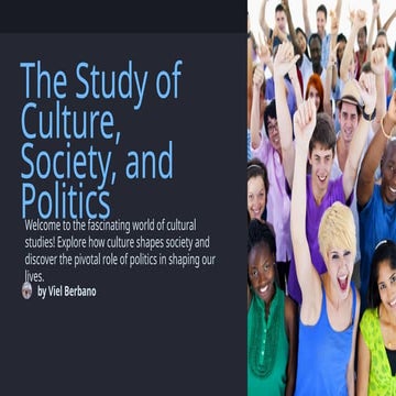 The parameters of cultural studies | PPTX