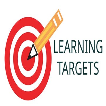 Lesson 4 Learning Targets Assessment in Learning 1
