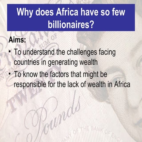 Why is Africa Poor?