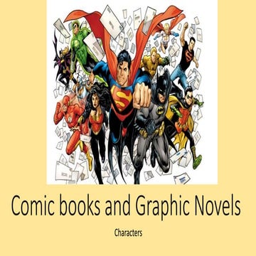 Lesson 4  comics and graphic novel production character