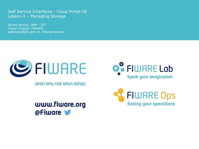 Cloud Portal - Lesson 4. Managing Storage