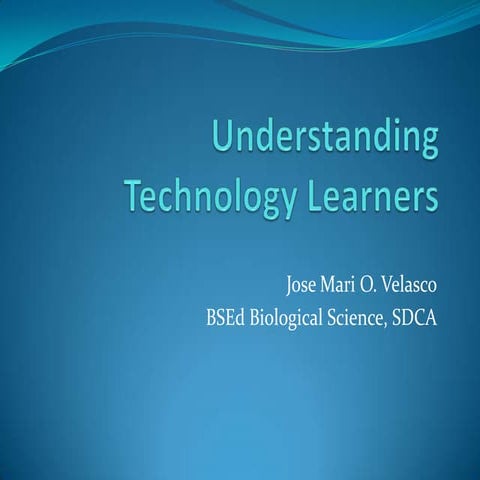 Lesson 4  understanding technology learners