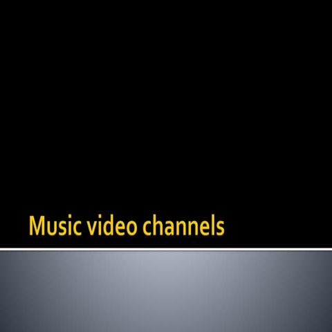 Music video channels