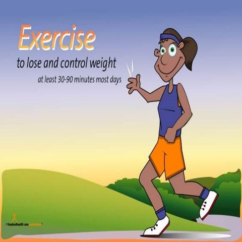 Exercise to lose and control weight!