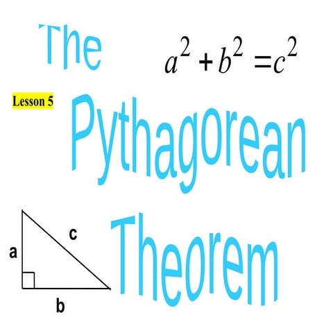 Lesson 5.51 The Pythagorean Theorem.pptx