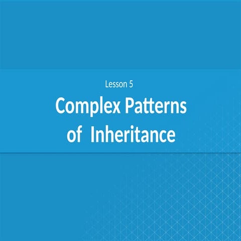 Biology - Genetics Unit - Complex Inheritance.pptx