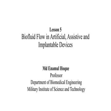 Lesson 5 - Biofluid Flow in Artificial Devices.pptx