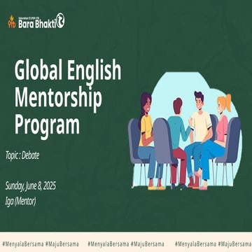 Global English Mentorship Program 2025: Debate on Social Media's Impact ...