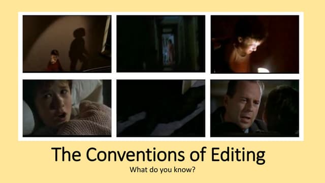 Lesson 5  editing techniques