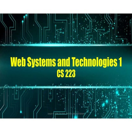 Comprehensive Guide to CSS Basics and HTML File Management for Web ...