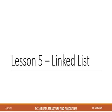 Lesson 5 link list | PPT